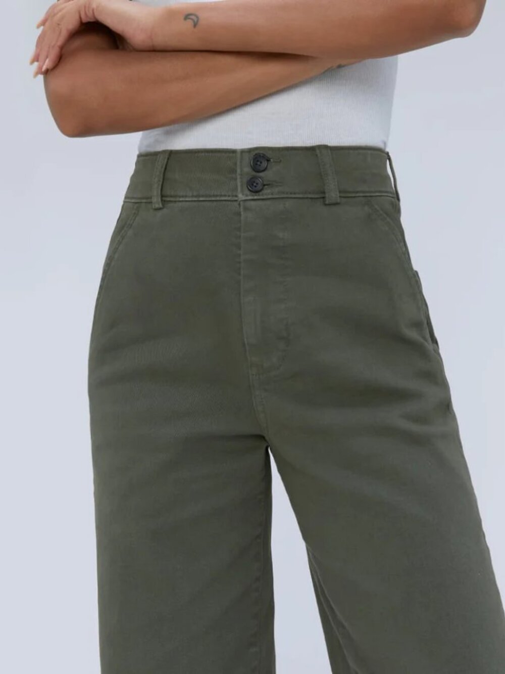 Everlane Organic Wide Leg Pant size 0